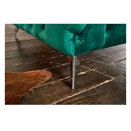 KAWOLA Sessel NARLA Chesterfield Loungesessel Velvet grün