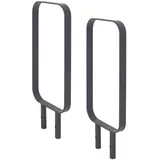Trutzholm Fahrradständer 2x Anlehnbügel 115 x 45 cm Flachstahl 12 mm Anthrazit