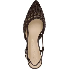 Marco Tozzi Damen Pumps weiches Feel Me Fußbett weiches Innenfutter Vegan Modisch, braun (Choco), 41 EU