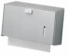 ingo-man® HS 15 Handtuchpapierspender 152100 , Edelstahl, geschliffen, mit Edelstahl-Frontklappe, E E