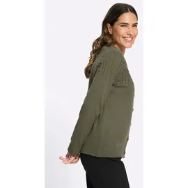 Sieh an! Strickjacke in Khaki 54