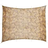 vidaXL Tarnnetz, Camouflage Netz mit Aufbewahrungstasche, Bundeswehr Armee Army Tarnung, Jagd Camping Dekonetz, 618x512cm Sandfarbe