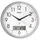 MEBUS Funk Wanduhr 30 cm 19422 silber