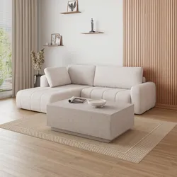 Wohnlandschaft Gia Weiß Cord
