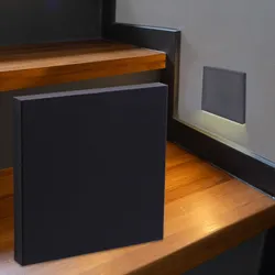 LED Treppenleuchte eckig schwarz - Lichtfarbe: Warmweiß 1,5W - Lichtaustritt: Ka...