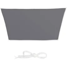 Relaxdays Sonnensegel Trapez grau 2,0 x 3,0/4,0 m