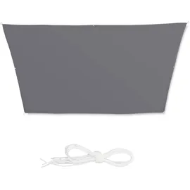 Relaxdays Sonnensegel Trapez grau 2,0 x 3,0/4,0 m