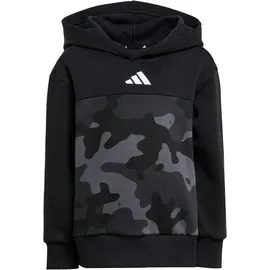 adidas Seasonal Essentials Camo Fleece Jogginganzug Kinder JW2475 - black/white,