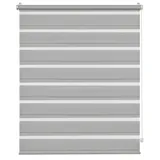 GARDINIA Doppelrollo 75 x 150 cm grau