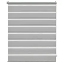 GARDINIA Doppelrollo 75 x 150 cm grau