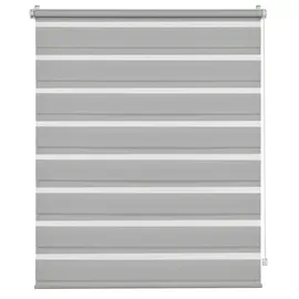 GARDINIA Doppelrollo 75 x 150 cm grau