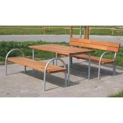 Gartentisch Duluth 170 x 87 cm - Terrassentisch aus sibirischer Lärche, naturbelassen - Holztisch für den Outdoorbereich