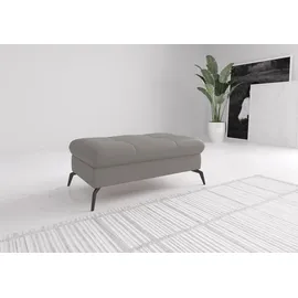 sit&more Polsterhocker Amica mit Stauraum 102 x 47 x 69 cm Grau