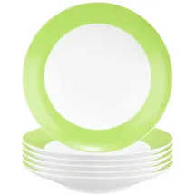 SELTMANN WEIDEN Suppenteller Liberty Pure Colors ø 23,5 cm 6er Set - Lime Green