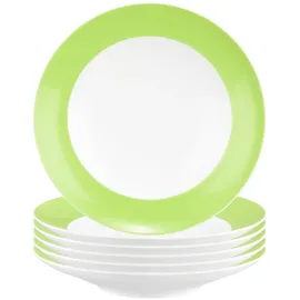 SELTMANN WEIDEN Suppenteller Liberty Pure Colors ø 23,5 cm 6er Set - Lime Green