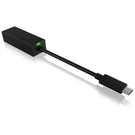 Icy Box USB-C zu Gigabit Ethernet LAN Adapter Schwarz
