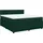 vidaXL Boxspringbett 180 x 200 cm Dunkelgrün