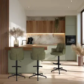 hjh living Barhocker SOLAO LIFE HIGH / Barstuhl Tresenhocker höhenverstellbar mit Armlehnen