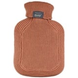 Fashy Wärmflasche mit Rollkragen-Strickbezug braun 2 L