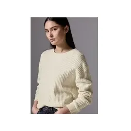 street one studio Pullover mit Struktur Beige XS