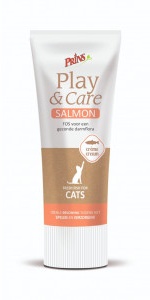 Prins Play & Care zalmcrème kattensnack  75 g