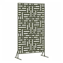vidaXL Sichtschutz 100 x 50 x 180 cm Oliv Stahl