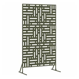 vidaXL Sichtschutz 100 x 50 x 180 cm Oliv Stahl