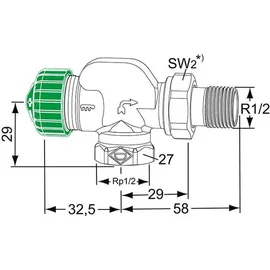 Hydronic Engineering Thermostat-Ventilunterteil Eclipse 300 DN15