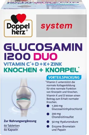 Doppelherz System Glucosamin 1200 Duo Kapseln 120 Stück