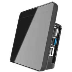 Gehäuse für offizielles 7 Raspberry Pi Touchscreen Display und Raspberry Pi 4, schwarz