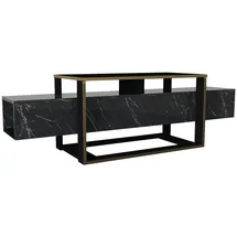 moebel17 Bianco TV-Lowboard 160 x 49,8 x 46,1 cm Grau/Holz