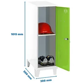 Simonrack Spind 30,0 x 50,0 x 101,5 cm Weiß/Grün