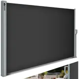 tillvex Seitenmarkise 180 x 300 cm schwarz Polyester