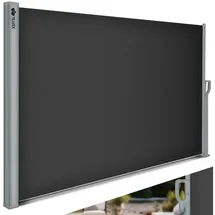 tillvex Seitenmarkise 180 x 300 cm schwarz Polyester