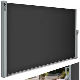 tillvex Seitenmarkise 180 x 300 cm schwarz Polyester