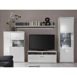 MCA Furniture Wohnwand 301 x 201 x 52 cm (B/H/T)