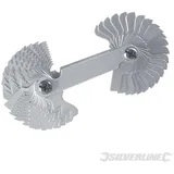 Silverline Kombi Gewindelehren Metrisch/Zöllig 0,25–6 mm / 4–62 BSW