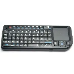 Mini Funk Tastatur mit Touchpad & Beleuchtung - schwarz, US Layout