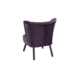 Max Winzer Sessel Alessandro Samt 70 x 80 x 66 cm Lila retro