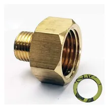 Phoenix Übergang 1/2"R x 1/4"lks LPG Gas Adapter Kupfer f. Gaskocher Gasschlauch Gasherd