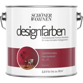 Schöner Wohnen Designfarben 2,5 l gefühlvolles herzensrot