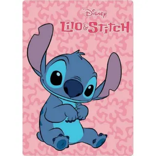 arlis Lilo Stitch Disney Fleecedecke, Rosa, 100 x 140 cm (Plaid Lilo and Stitch)