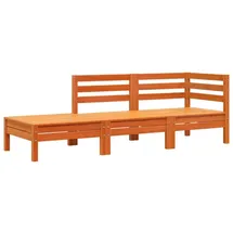vidaXL Gartensofa 3-Sitzer Wachsbraun Massivholz Kiefer