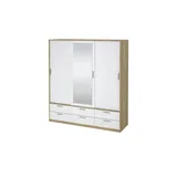 Schiebetürenschrank  Lewes , weiß , Maße (cm): B: 181,4 H: 200 T: 60.3