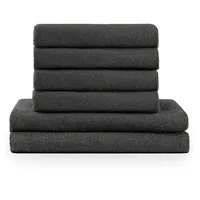 Blumtal Badetuch 70 x 140 cm grau 4 St.