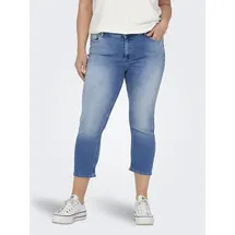 ONLY CARMAKOMA Damen Carwilly Reg Waist DNM Capri Noos Jeans, Light Medium Blue Denim, 44 EU - 44