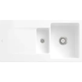 Villeroy & Boch Siluet 60 R rechts Einbauspüle keramik Handbetätigung 1000 x 510 mm