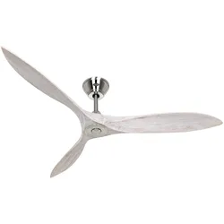 Energiespar Deckenventilator ECO AIRSCREW 152 - Chrom gebürstet / Weiß gebürstet