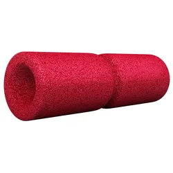 Faszienrolle - mit Umlaufrille. Foam Roller. Massagerolle. Massage. Yoga ROT 38 CM