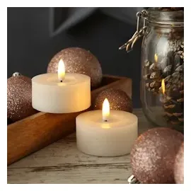 adilina LED Maxi Teelichter Lina 7 cm 2 St. weiß